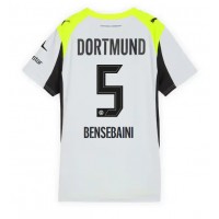 Echipament fotbal Borussia Dortmund Ramy Bensebaini #5 Tricou Deplasare 2025-26 pentru femei maneca scurta