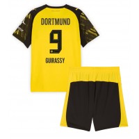 Echipament fotbal Borussia Dortmund Serhou Guirassy #9 Tricou Acasa 2025-26 pentru copii maneca scurta (+ Pantaloni scurti)