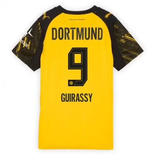 Echipament fotbal Borussia Dortmund Serhou Guirassy #9 Tricou Acasa 2025-26 pentru femei maneca scurta Echipament fotbal Borussia Dortmund Serhou Guirassy #9 Tricou Acasa 2025-26 pentru femei maneca scurta