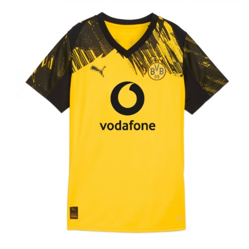 Echipament fotbal Borussia Dortmund Tricou Acasa 2025-26 pentru femei maneca scurta Echipament fotbal Borussia Dortmund Tricou Acasa 2025-26 pentru femei maneca scurta