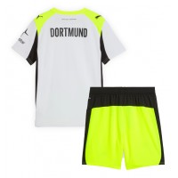 Echipament fotbal Borussia Dortmund Tricou Deplasare 2025-26 pentru copii maneca scurta (+ Pantaloni scurti)