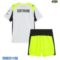 Echipament fotbal Borussia Dortmund Tricou Deplasare 2025-26 pentru copii maneca scurta (+ Pantaloni scurti)