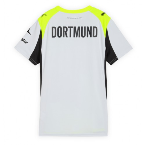 Echipament fotbal Borussia Dortmund Tricou Deplasare 2025-26 pentru femei maneca scurta Echipament fotbal Borussia Dortmund Tricou Deplasare 2025-26 pentru femei maneca scurta
