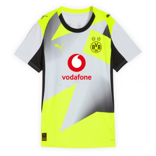 Echipament fotbal Borussia Dortmund Tricou Deplasare 2025-26 pentru femei maneca scurta Echipament fotbal Borussia Dortmund Tricou Deplasare 2025-26 pentru femei maneca scurta