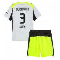 Echipament fotbal Borussia Dortmund Waldemar Anton #3 Tricou Deplasare 2025-26 pentru copii maneca scurta (+ Pantaloni scurti)