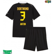 Echipament fotbal Borussia Dortmund Waldemar Anton #3 Tricou Deplasare 2026-27 pentru copii maneca scurta (+ Pantaloni scurti)