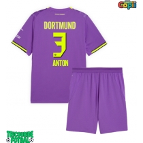 Echipament fotbal Borussia Dortmund Waldemar Anton #3 Tricou Treilea 2026-27 pentru copii maneca scurta (+ Pantaloni scurti)