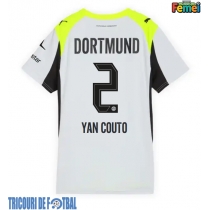 Echipament fotbal Borussia Dortmund Yan Couto #2 Tricou Deplasare 2025-26 pentru femei maneca scurta
