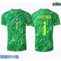 Echipament fotbal Brazilia Alisson Becker #1 Portar Tricou Acasa Copa America 2024 maneca scurta