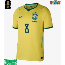 Echipament fotbal Brazilia Bruno Guimaraes #8 Tricou Acasa Mondial 2026 maneca scurta