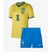 Echipament fotbal Brazilia Bruno Guimaraes #8 Tricou Acasa Mondial 2026 pentru copii maneca scurta (+ Pantaloni scurti)