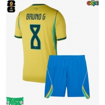 Echipament fotbal Brazilia Bruno Guimaraes #8 Tricou Acasa Mondial 2026 pentru copii maneca scurta (+ Pantaloni scurti)