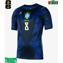 Echipament fotbal Brazilia Bruno Guimaraes #8 Tricou Deplasare Mondial 2026 maneca scurta