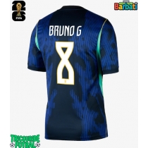 Echipament fotbal Brazilia Bruno Guimaraes #8 Tricou Deplasare Mondial 2026 maneca scurta