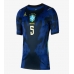Echipament fotbal Brazilia Casemiro #5 Tricou Deplasare Mondial 2026 pentru femei maneca scurta