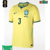 Echipament fotbal Brazilia Gabriel Magalhaes #3 Tricou Acasa Mondial 2026 maneca scurta