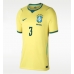 Echipament fotbal Brazilia Gabriel Magalhaes #3 Tricou Acasa Mondial 2026 pentru femei maneca scurta