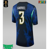Echipament fotbal Brazilia Gabriel Magalhaes #3 Tricou Deplasare Mondial 2026 pentru femei maneca scurta