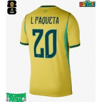 Echipament fotbal Brazilia Lucas Paqueta #20 Tricou Acasa Mondial 2026 maneca scurta