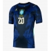 Echipament fotbal Brazilia Lucas Paqueta #20 Tricou Deplasare Mondial 2026 maneca scurta