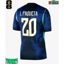 Echipament fotbal Brazilia Lucas Paqueta #20 Tricou Deplasare Mondial 2026 maneca scurta