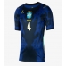 Echipament fotbal Brazilia Marquinhos #4 Tricou Deplasare Mondial 2026 pentru femei maneca scurta