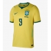 Echipament fotbal Brazilia Matheus Cunha #9 Tricou Acasa Mondial 2026 maneca scurta