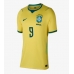 Echipament fotbal Brazilia Matheus Cunha #9 Tricou Acasa Mondial 2026 pentru femei maneca scurta