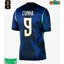 Echipament fotbal Brazilia Matheus Cunha #9 Tricou Deplasare Mondial 2026 maneca scurta