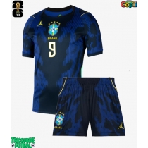 Echipament fotbal Brazilia Matheus Cunha #9 Tricou Deplasare Mondial 2026 pentru copii maneca scurta (+ Pantaloni scurti)