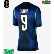 Echipament fotbal Brazilia Matheus Cunha #9 Tricou Deplasare Mondial 2026 pentru femei maneca scurta