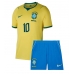 Echipament fotbal Brazilia Neymar Jr #10 Tricou Acasa Mondial 2026 pentru copii maneca scurta (+ Pantaloni scurti)