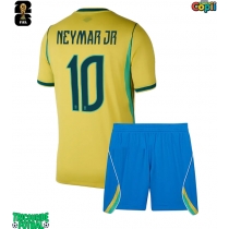 Echipament fotbal Brazilia Neymar Jr #10 Tricou Acasa Mondial 2026 pentru copii maneca scurta (+ Pantaloni scurti)