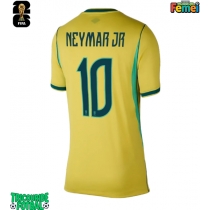 Echipament fotbal Brazilia Neymar Jr #10 Tricou Acasa Mondial 2026 pentru femei maneca scurta