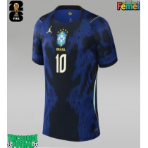 Echipament fotbal Brazilia Neymar Jr #10 Tricou Deplasare Mondial 2026 pentru femei maneca scurta