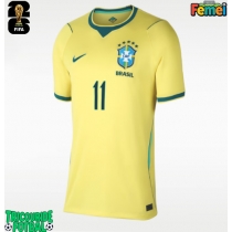 Echipament fotbal Brazilia Raphinha Belloli #11 Tricou Acasa Mondial 2026 pentru femei maneca scurta