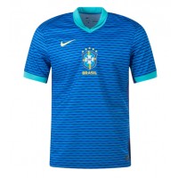 Echipament fotbal Brazilia Tricou Deplasare Copa America 2024 maneca scurta