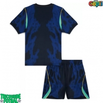 Echipament fotbal Brazilia Tricou Deplasare Mondial 2026 pentru copii maneca scurta (+ Pantaloni scurti)