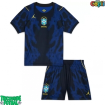 Echipament fotbal Brazilia Tricou Deplasare Mondial 2026 pentru copii maneca scurta (+ Pantaloni scurti)