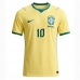 Echipament fotbal Brazilia Vinicius Junior #10 Tricou Acasa Mondial 2026 maneca scurta