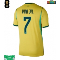 Echipament fotbal Brazilia Vinicius Junior #7 Tricou Acasa Mondial 2026 maneca scurta