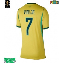 Echipament fotbal Brazilia Vinicius Junior #7 Tricou Acasa Mondial 2026 pentru femei maneca scurta