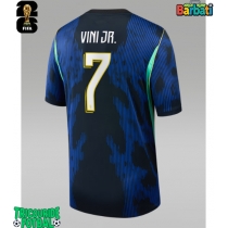 Echipament fotbal Brazilia Vinicius Junior #7 Tricou Deplasare Mondial 2026 maneca scurta