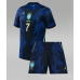 Echipament fotbal Brazilia Vinicius Junior #7 Tricou Deplasare Mondial 2026 pentru copii maneca scurta (+ Pantaloni scurti)