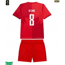 Echipament fotbal Canada Ismael Kone #8 Tricou Acasa Mondial 2026 pentru copii maneca scurta (+ Pantaloni scurti)