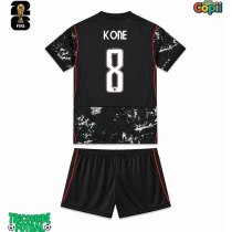 Echipament fotbal Canada Ismael Kone #8 Tricou Deplasare Mondial 2026 pentru copii maneca scurta (+ Pantaloni scurti)