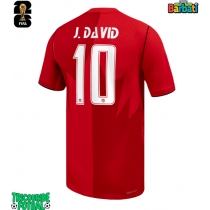 Echipament fotbal Canada Jonathan David #10 Tricou Acasa Mondial 2026 maneca scurta