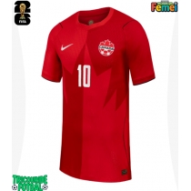 Echipament fotbal Canada Jonathan David #10 Tricou Acasa Mondial 2026 pentru femei maneca scurta