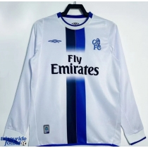 Echipament fotbal Chelsea 2003-2005 Tricou Retro Deplasare maneca lunga