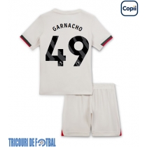Echipament fotbal Chelsea Alejandro Garnacho #49 Tricou Deplasare 2025-26 pentru copii maneca scurta (+ Pantaloni scurti)